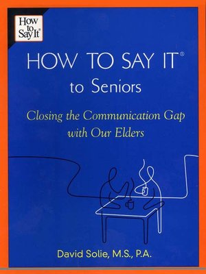 How to Say It to Seniors - ebook